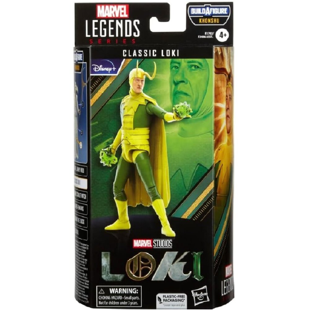 Marvel Legends What If Classic Loki 6-Inch Action Figure Collectible BAF Khonshu